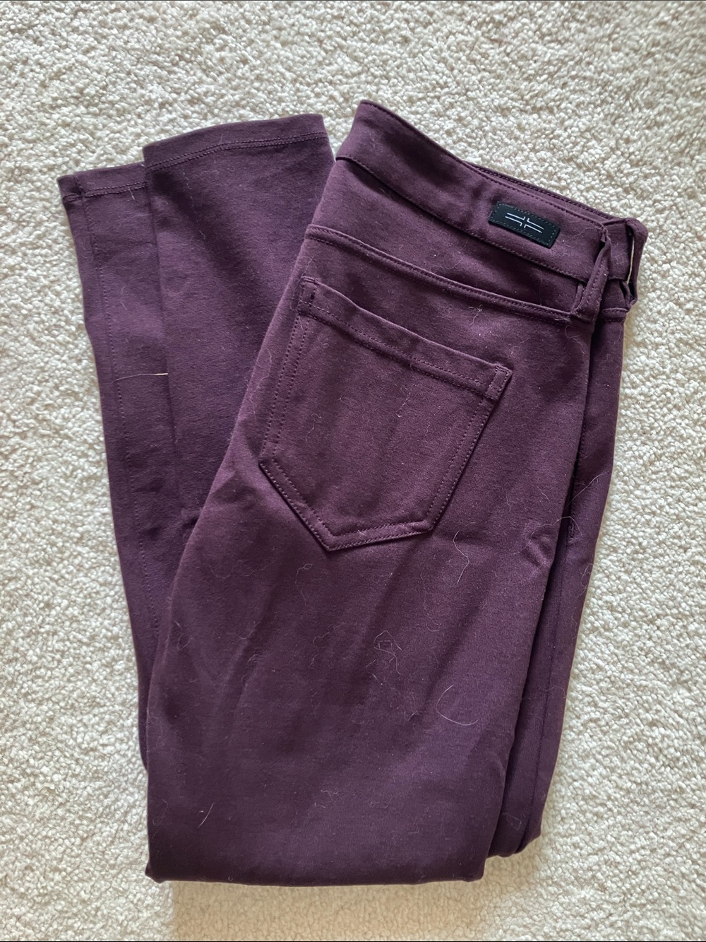Liverpool Straight Leg Pants in Deep Plum